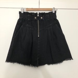 Sea New York Black Denim Mini Skirt